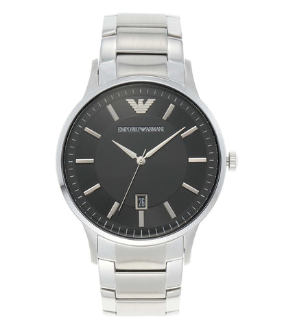 AR11181 Emporio Armani | Renato Series Black Dial Analog Watch (Men) - Buy Now at Sai Creations Watches