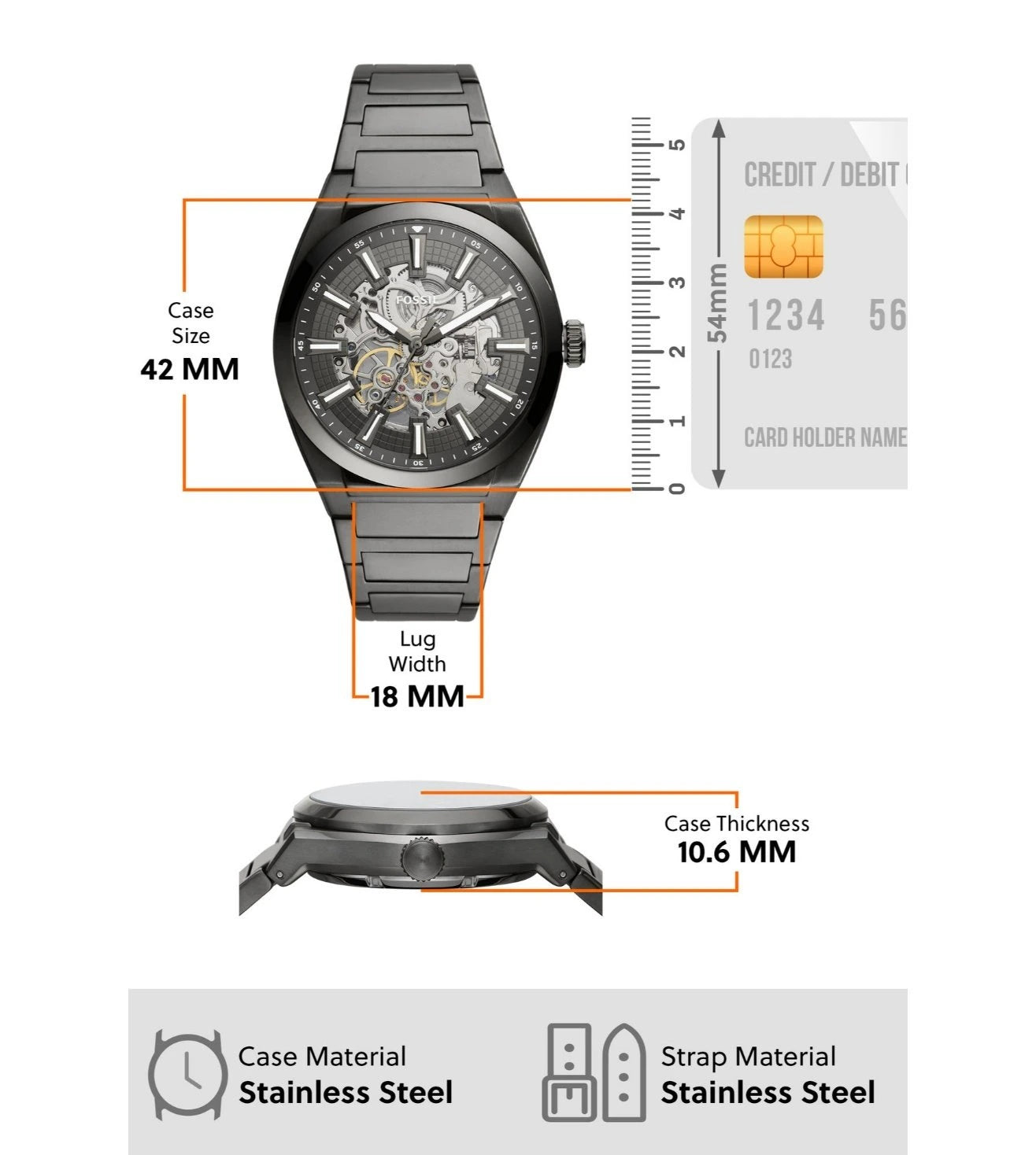 ME3206 | FOSSIL Everett Analog Watch for Men