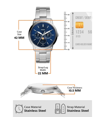 FS5907 | FOSSIL Neutra Minimalist Multifunction Analog Watch for Men