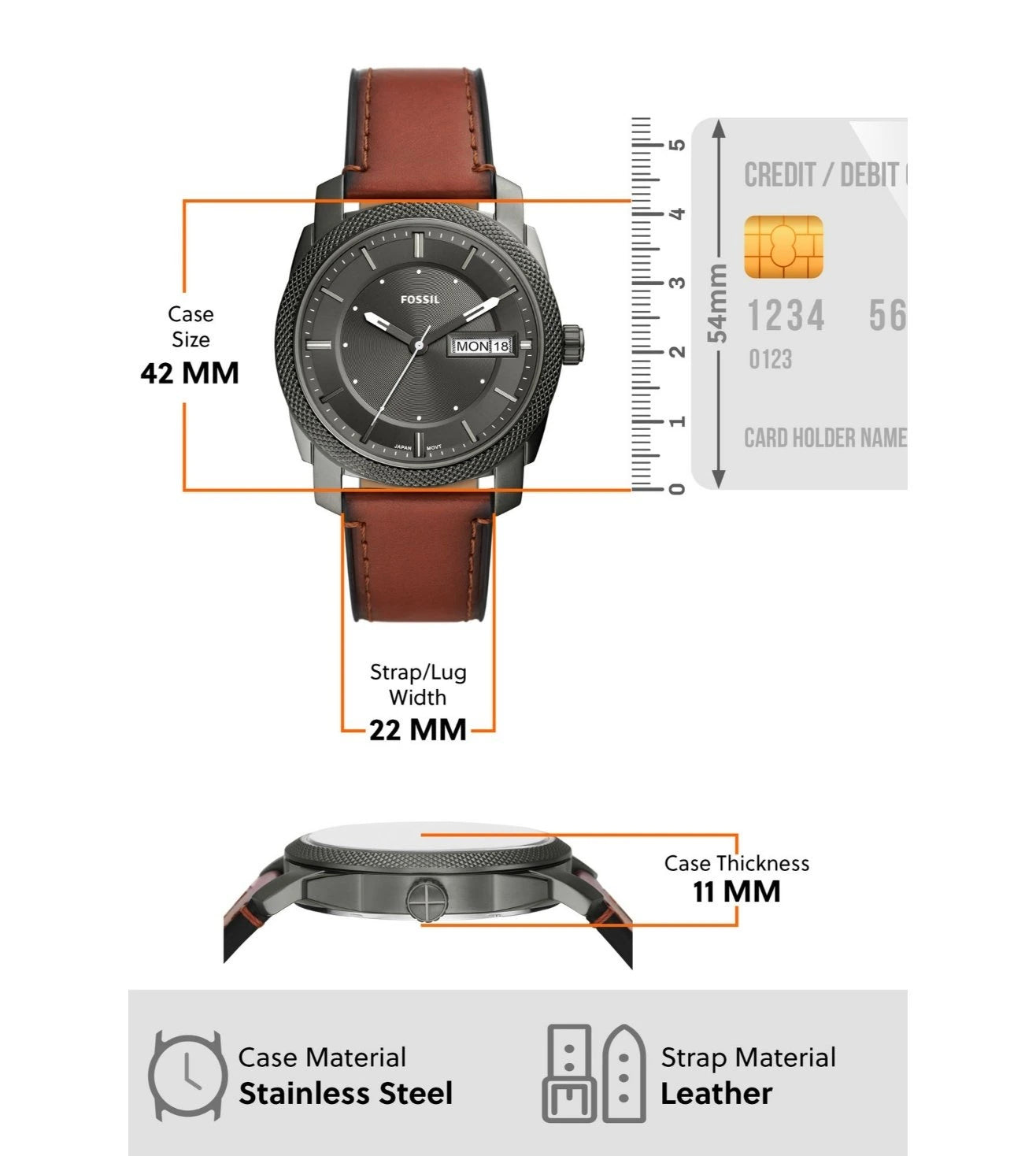 FS5900 | FOSSIL Machine Analog Watch for Men