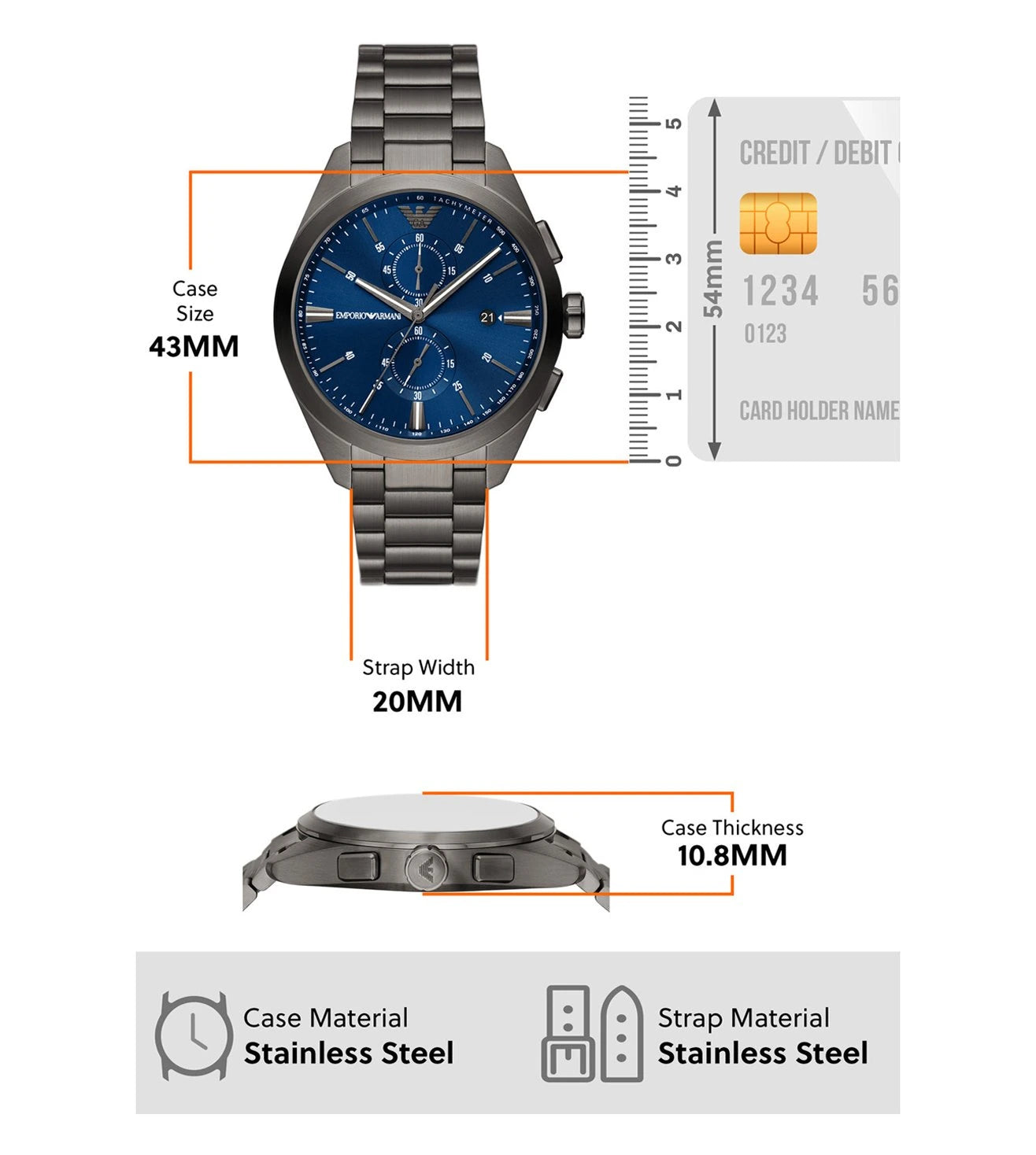 AR11481  | Emporio Armani Chronograph Analog Watch for Men