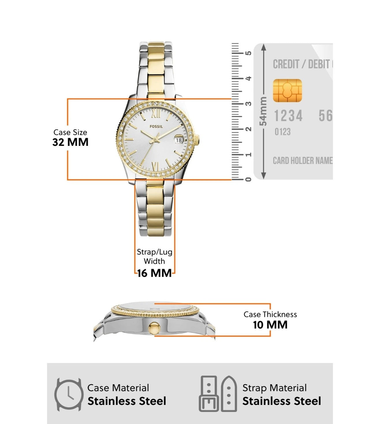 ES4319 | FOSSIL Scarlette Mini Analog Watch for Women