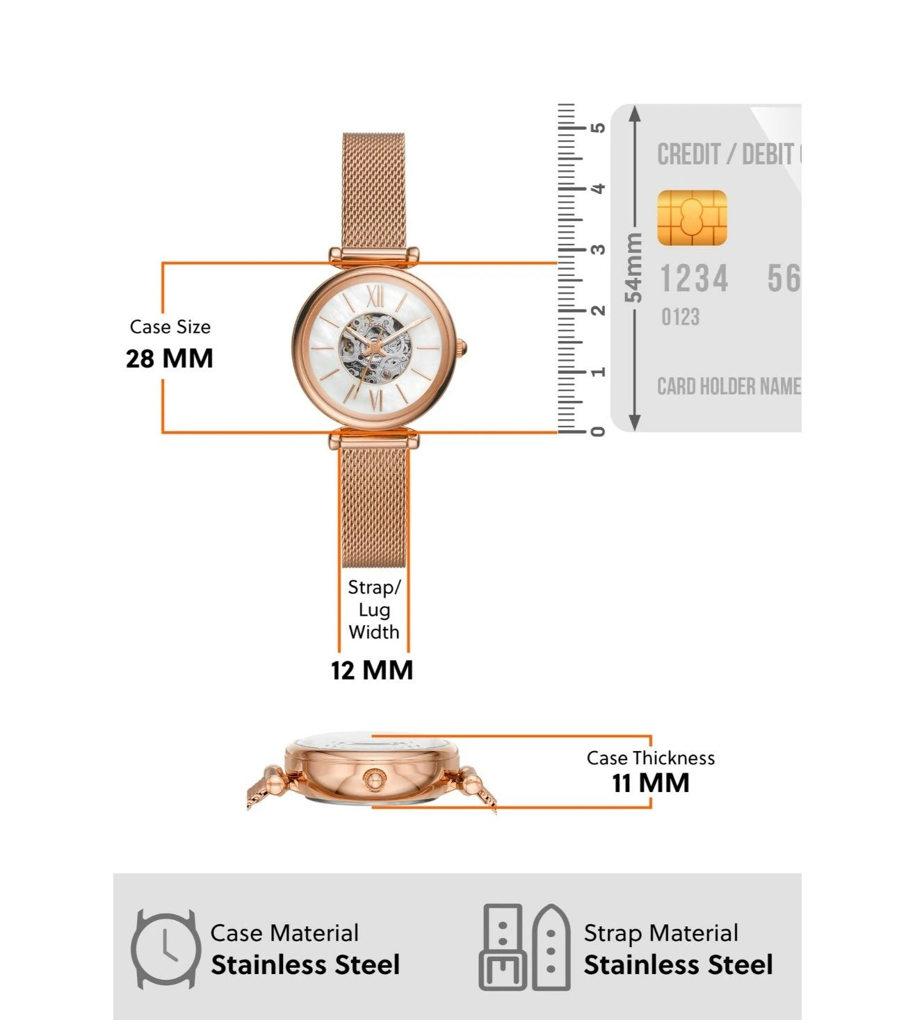 ME3188 | FOSSIL Carlie Mini Me Analog Watch for Women