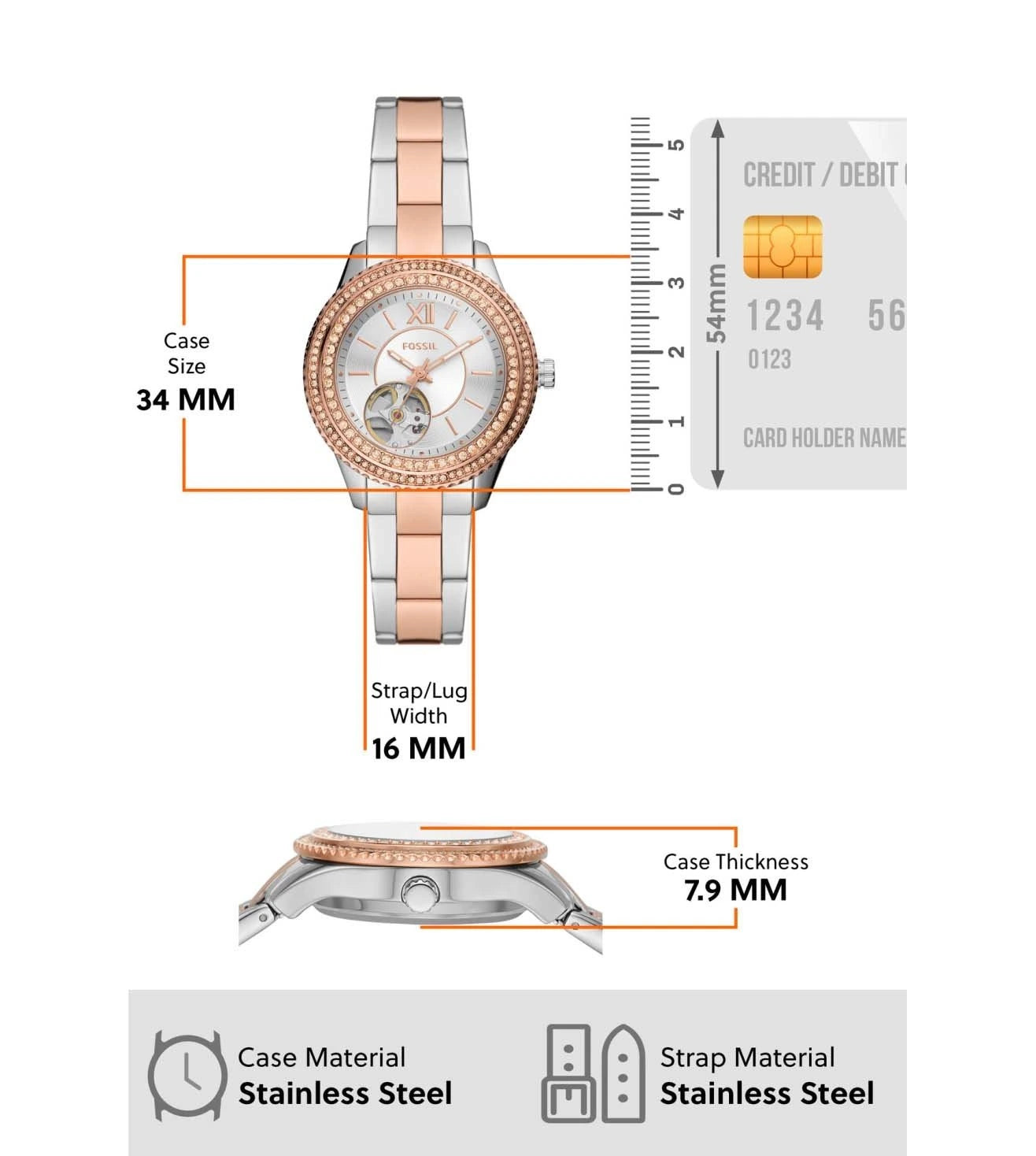 ME3214 | FOSSIL Stella Analog Watch for Women