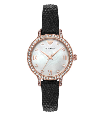 AR11485 Emporio Armani | Mother of Pearl Dial Analog Watch (Women) - Buy Now at Sai Creations Watches