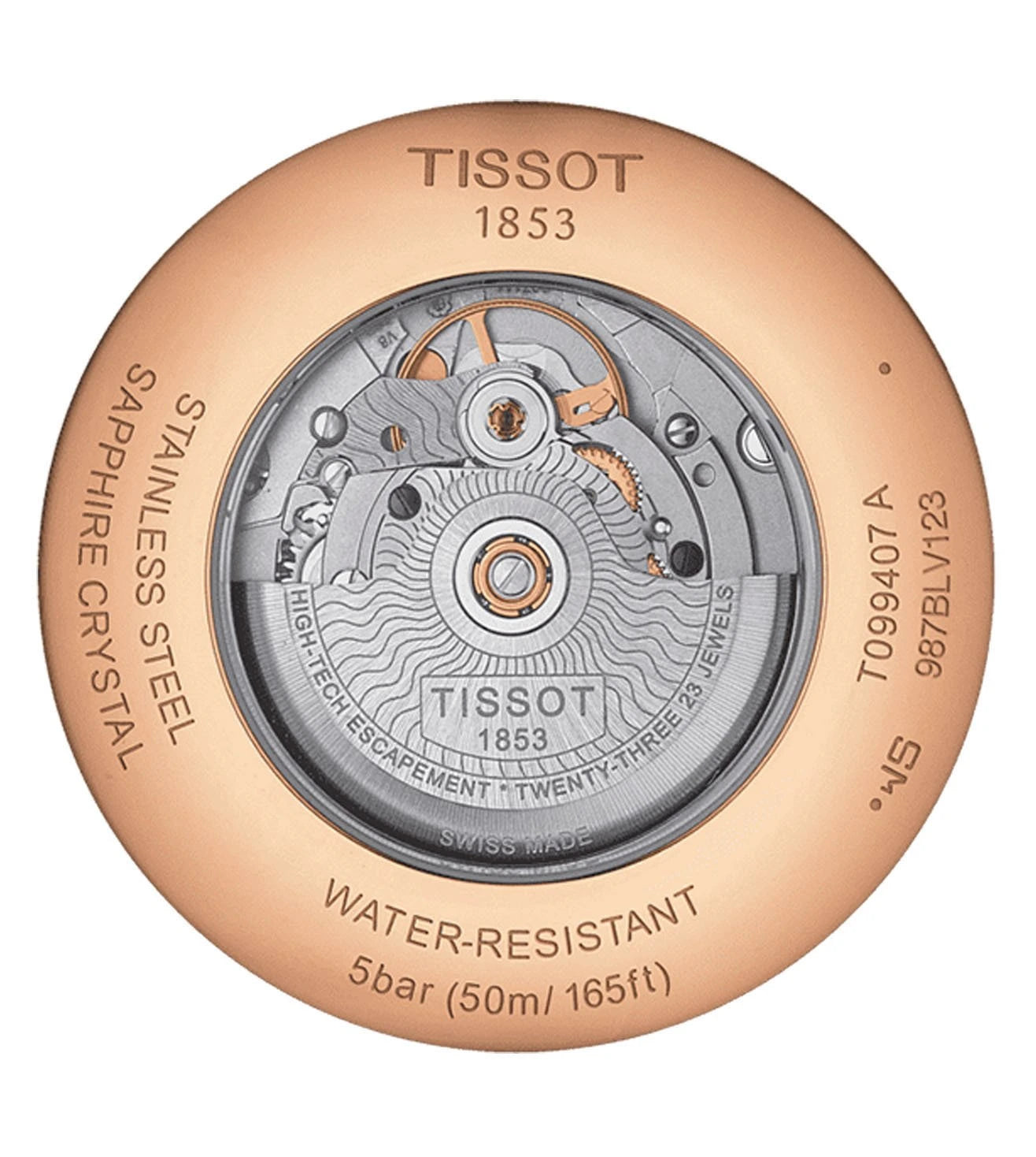 T0994073603700 |  TISSOT T-Classic Chemin des Tourelles Powermatic 80 Automatic Watch for Men