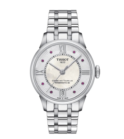 T0992071111300 |  TISSOT T-Classic Chemin des Tourelles Powermatic 80 Automatic Watch for Women - Buy Now at Sai Creations Watches