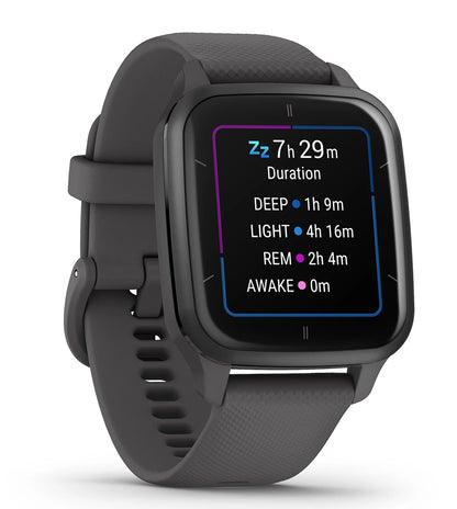 GARMIN Venu Sq 2 Slate | Unisex Smart Watch Venu Sq 2, Shadow Gray/Slate