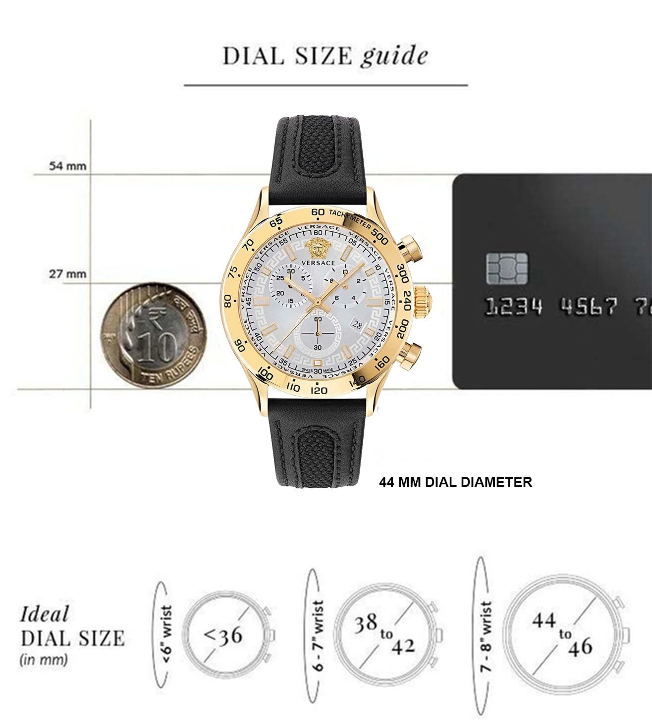 VE2U00222 | VERSACE Hellenyium Chronograph Watch for Men