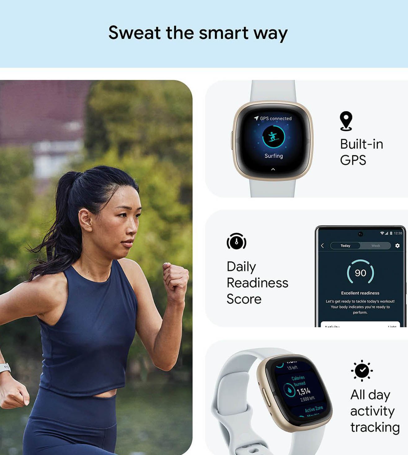 Fitbit sense 2 store smart watch Brand New