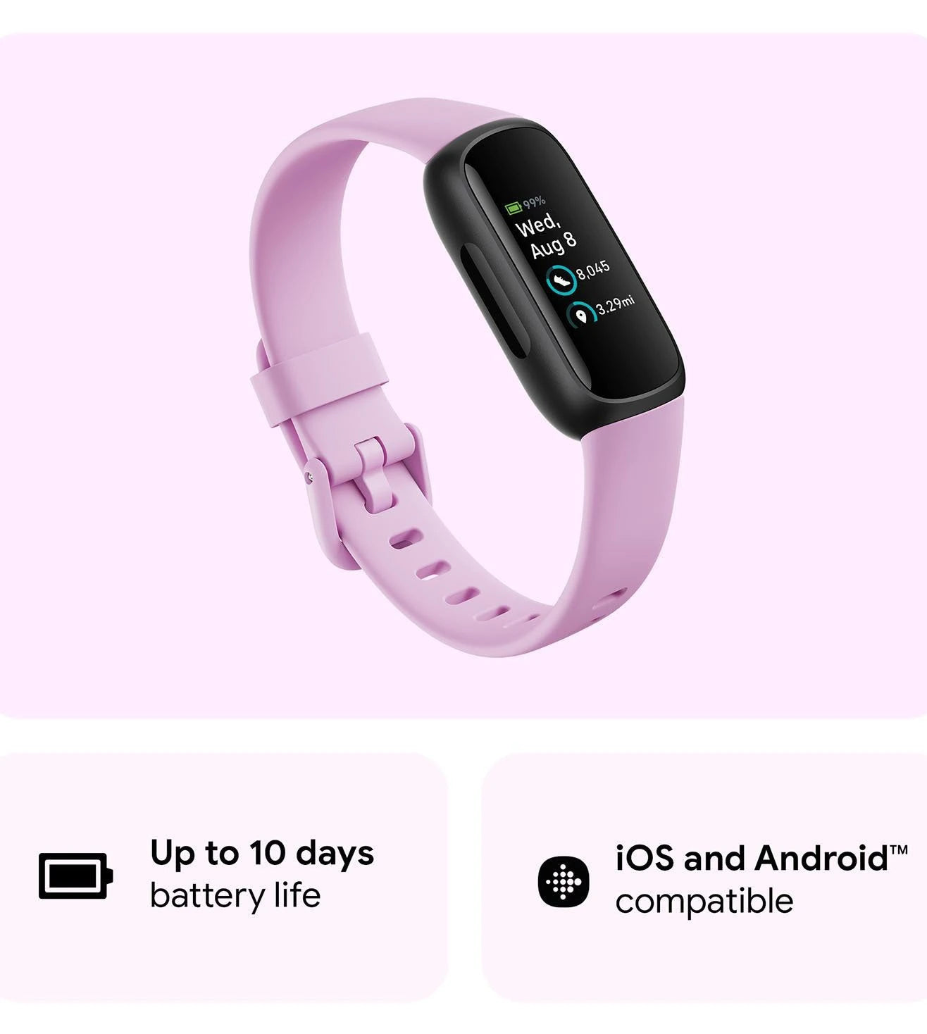 FB424BKLV | FITBIT FRCJK Inspire 3 Unisex Smart watch