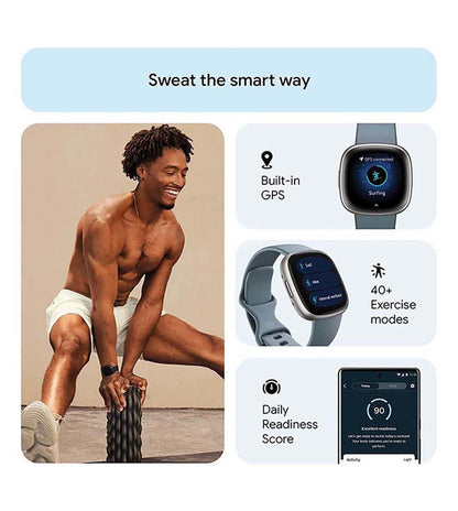 FTBTVERSA4BLUE | FITBIT Versa 4 Fitness Unisex Smart Watch