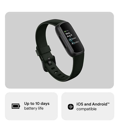 FTBTINSPIRE3BLACK | FITBIT Inspire 3 Health & Fitness Tracker Unisex Smart Watch