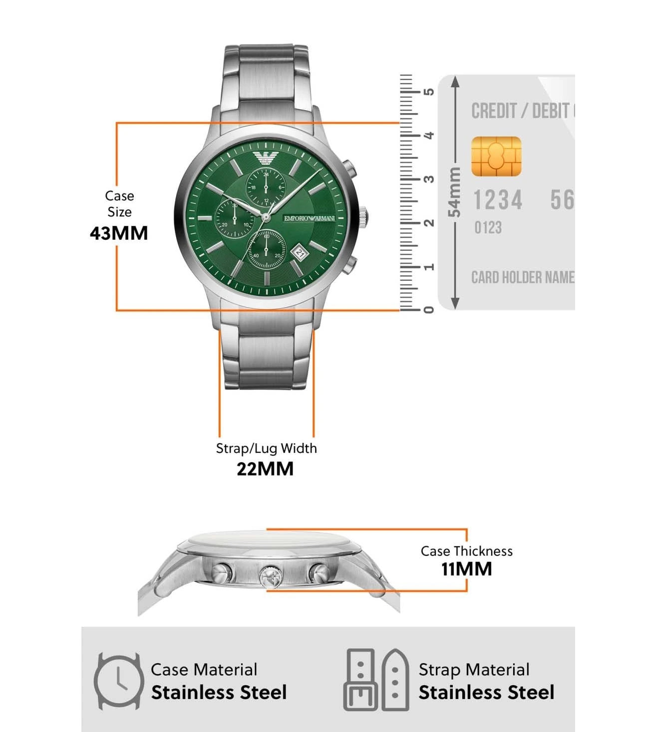 AR11507 | Emporio Armani Multifunction Watch for Men