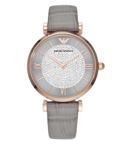 AR11502 Emporio Armani | Round Grey Dial Analog Watch (Women) - Buy Now at Sai Creations Watches