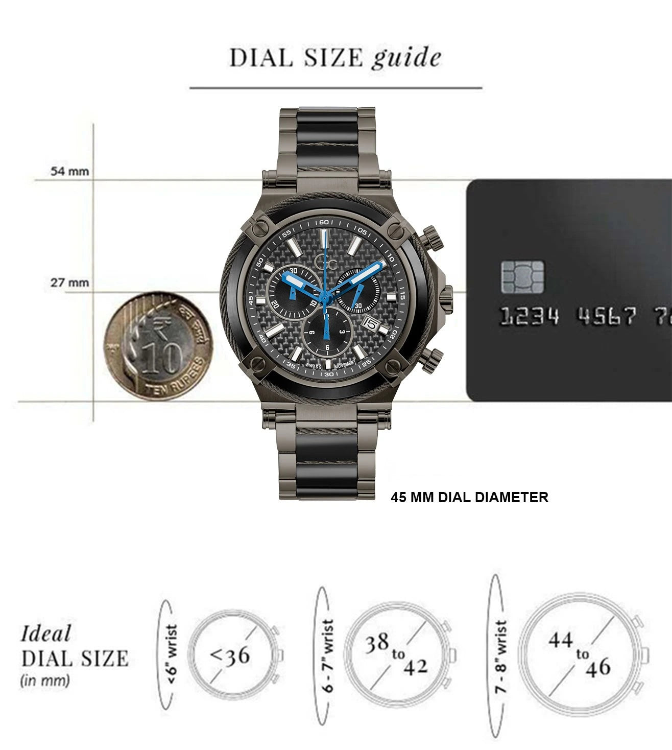 Y89003G2MF | GC Cablesport Chronograph Watch for Men