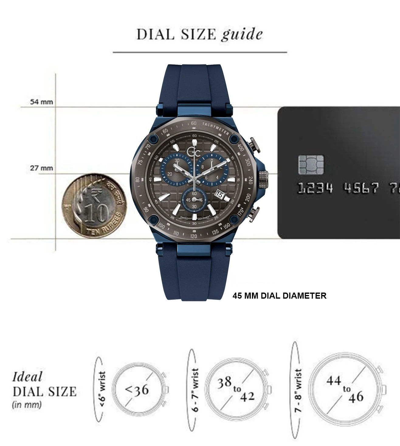 Y81006G5MF | GC Sport Chic Chronograph Watch for Men