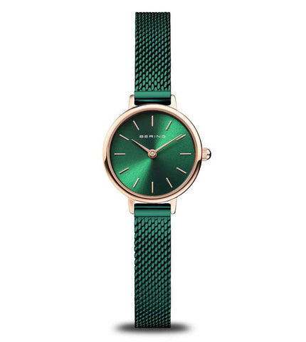 11022-868 BERING | Green Dial Classic Watch for Women - Buy Now at Sai Creations Watches