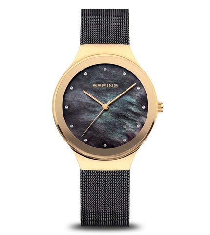 12934-132 BERING | Black Mother-of-Pearl Classic Watch for Women - Buy Now at Sai Creations Watches