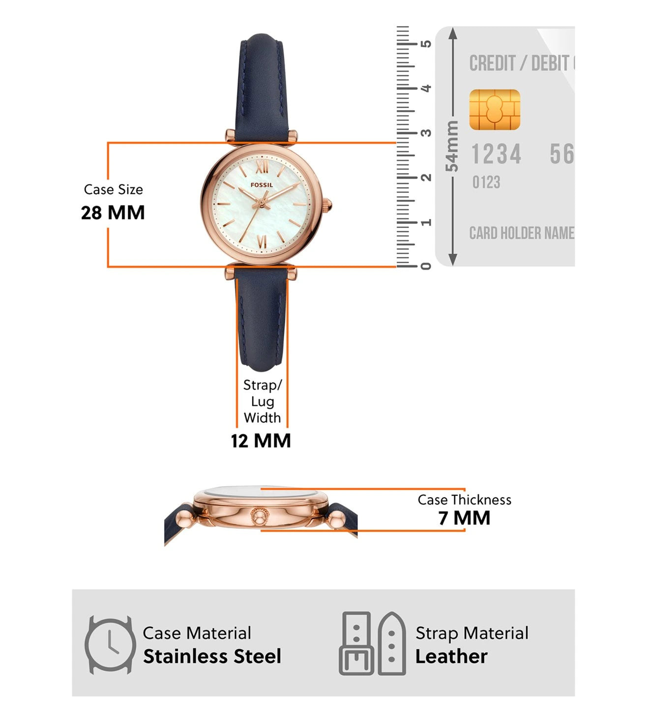 ES4502 | FOSSIL Carlie Mini Analog Watch for Women