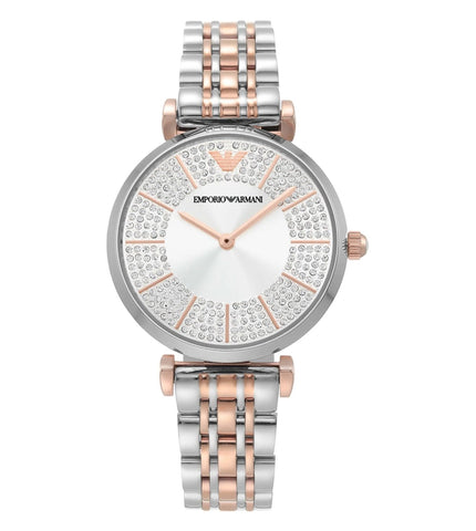 AR11537 Emporio Armani | Silver Round Dial Analog Watch (Women) - Buy Now at Sai Creations Watches