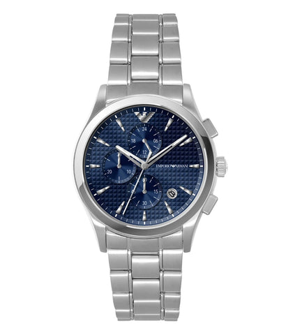 AR11528 EMPORIO ARMANI | Blue Dial Chronograph Watch for Men ‌ - Buy Now at Sai Creations Watches