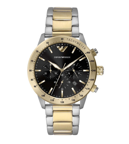 AR11521 EMPORIO ARMANI | Black Dial Chronograph Watch for Men ‌ - Buy Now at Sai Creations Watches