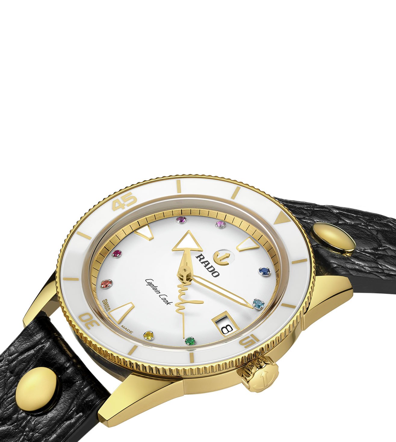 R32117708  | RADO Captain Cook Marina Hoermanseder Heartbeat Watch for Women With Additional Strap