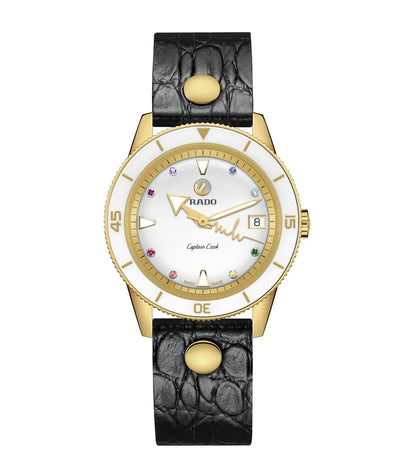 R32117708  | RADO Captain Cook Marina Hoermanseder Heartbeat Watch for Women With Additional Strap