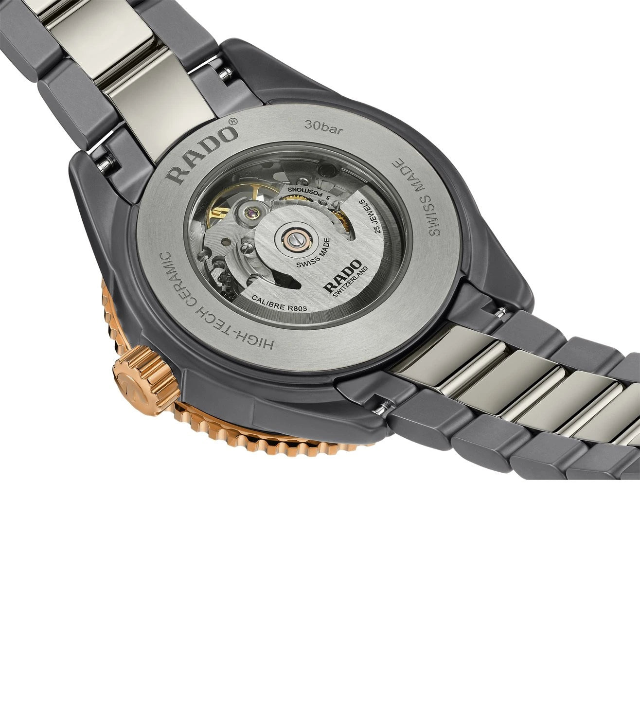 R32148162  | RADO Captain Cook High-Tech Ceramic Skeleton Watch for Men