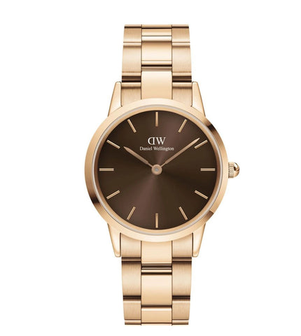 DW00100462 | DANIEL WELLINGTON Iconic Link Amber Watch for Women - Buy Now at Sai Creations Watches