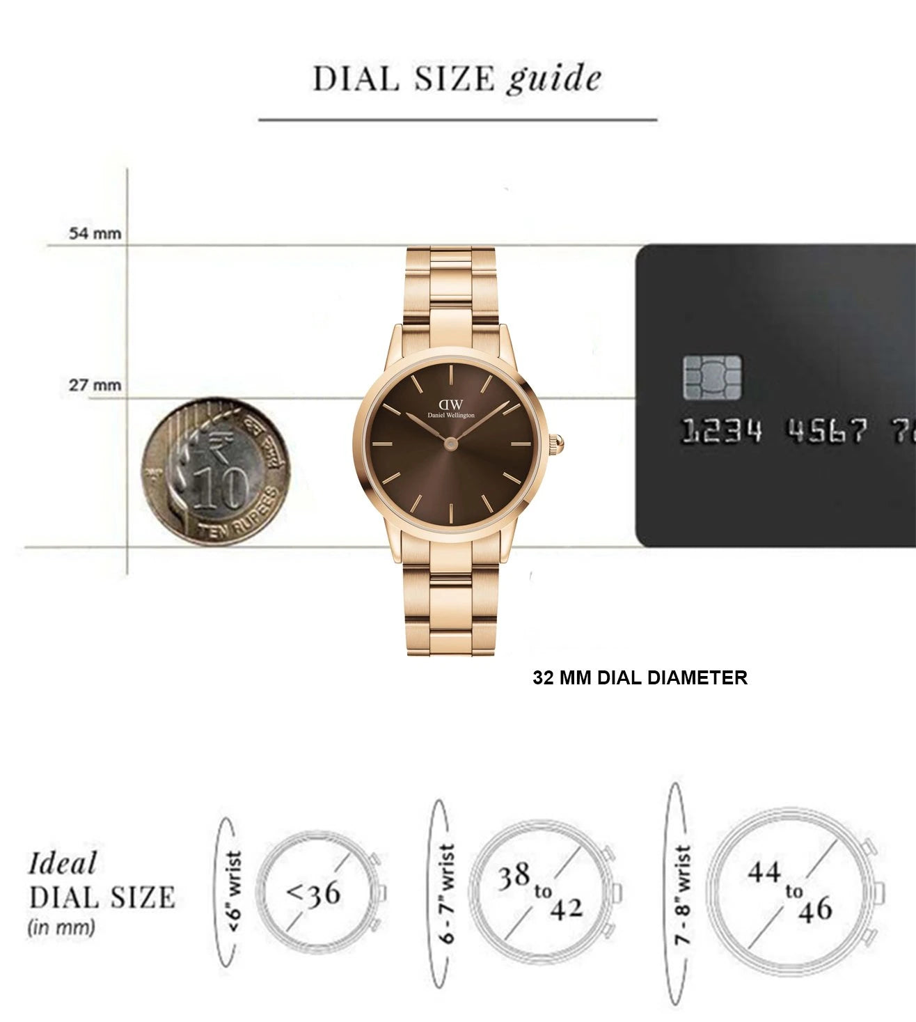 DW00100462 | DANIEL WELLINGTON Iconic Link Amber Watch for Women