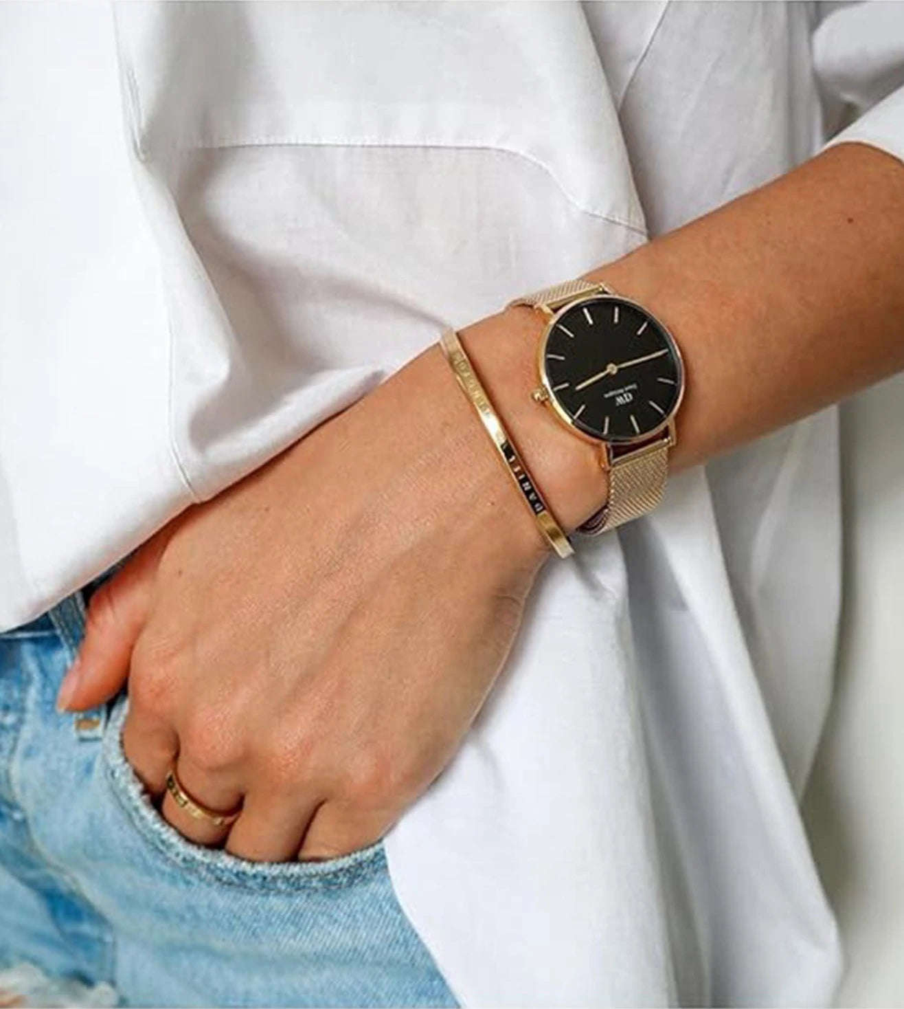 DW00100347 DANIEL WELLINGTON Petite Evergold Watch for Women