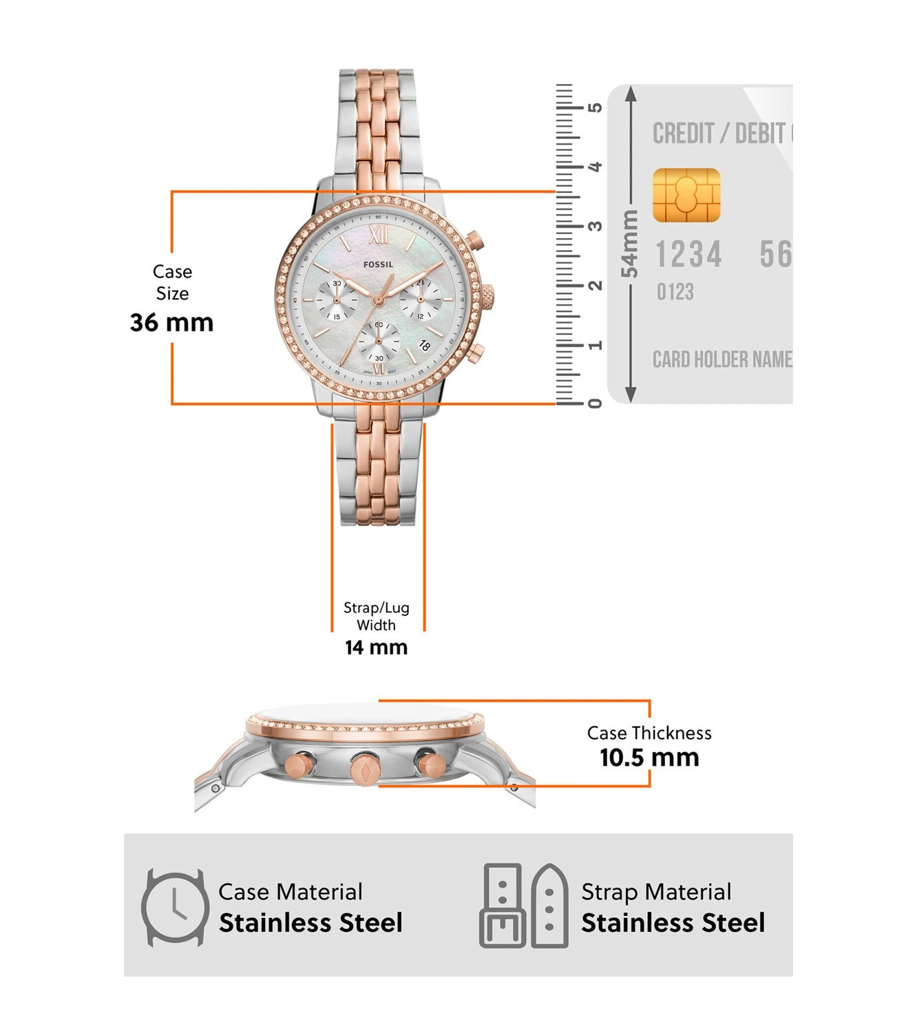 ES5279 | FOSSIL Neutra Chronograph Watch for Women