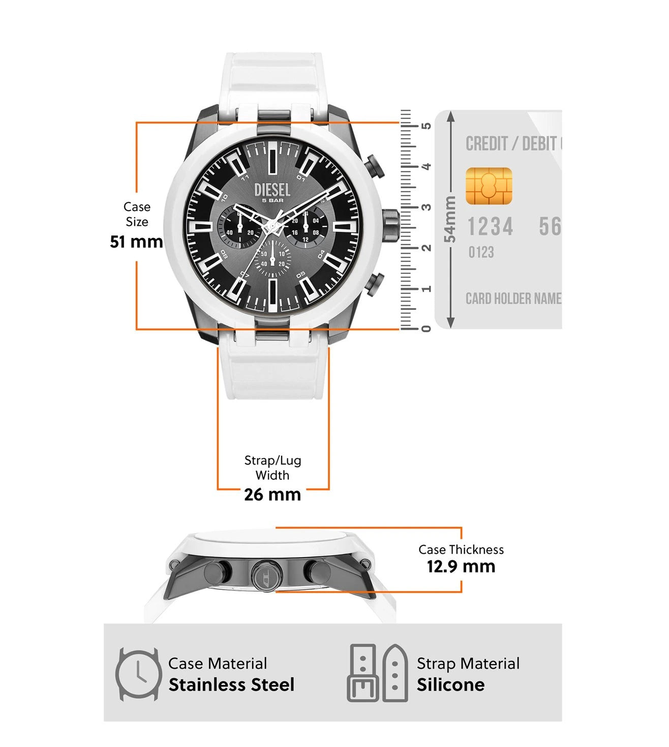 DZ4631 | DIESEL Split Chronograph Watch for Men