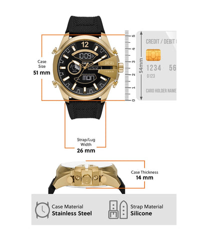 DZ4634 | DIESEL Mega Chief Chronograph Automatic Watch for Men
