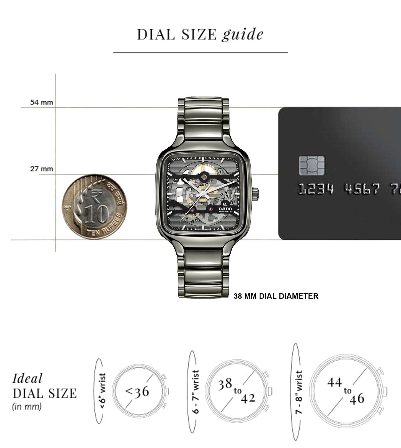 R27125152 | RADO True Square Skeleton Automatic Unisex Watch