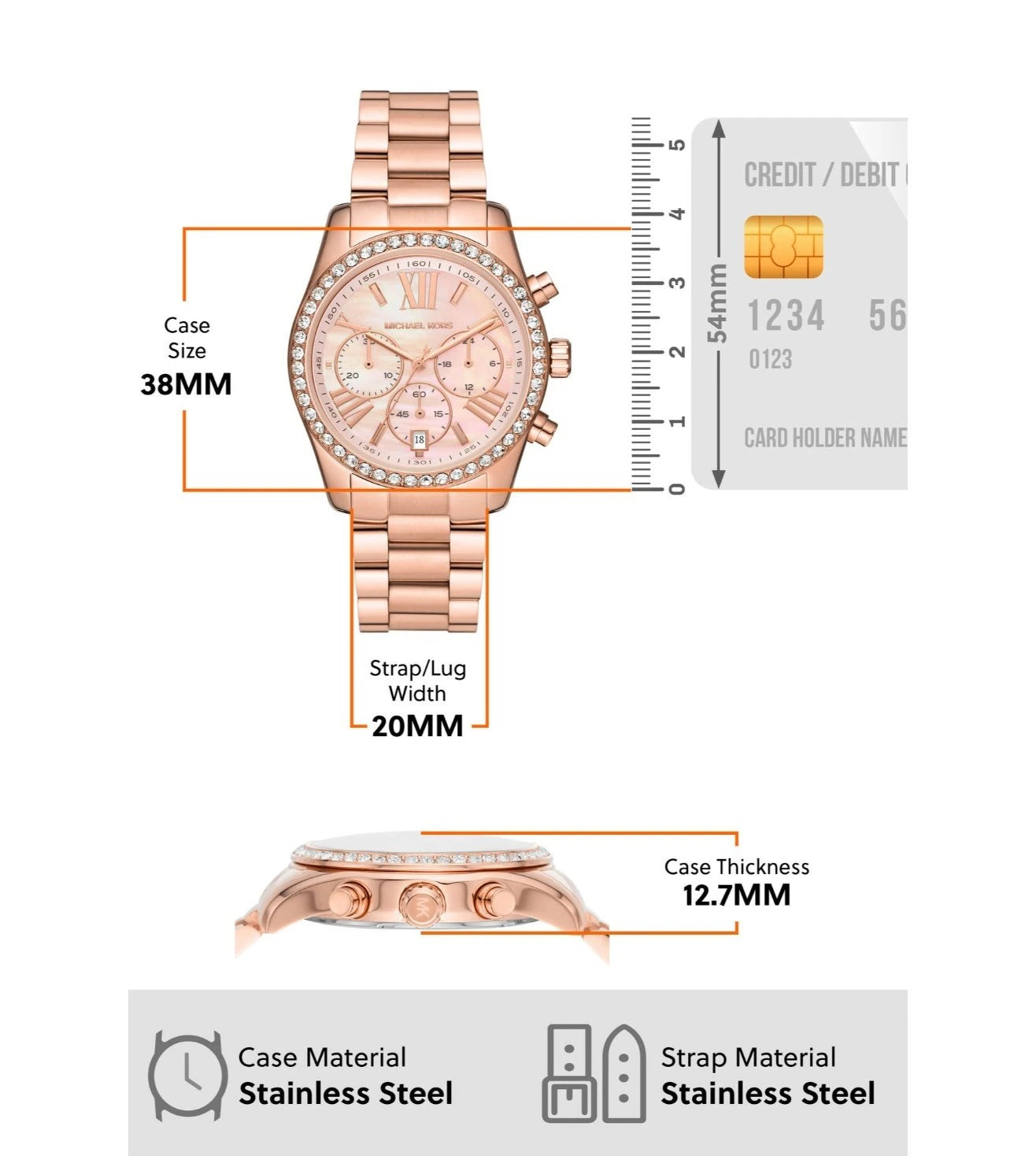 MK7242 | MICHAEL KORS Lexington Chronograph Watch for Women