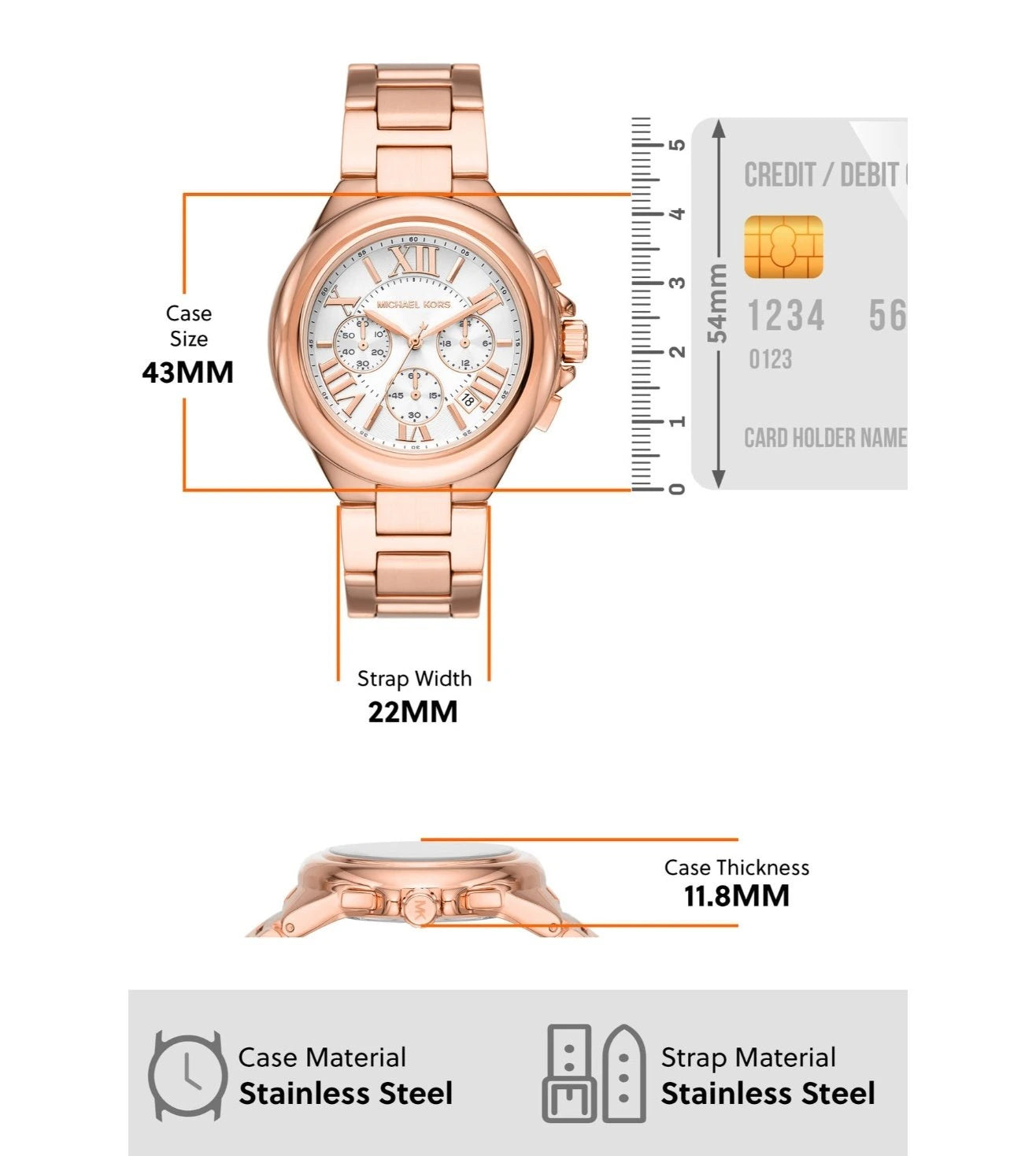 MK7271 | MICHAEL KORS Camille Chronograph Watch for Women