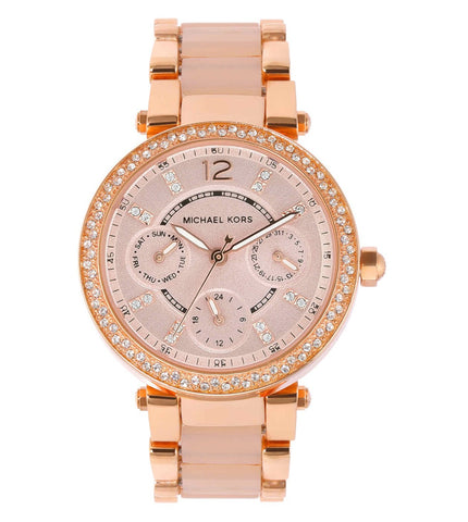 MK6110 | MICHAEL KORS Mini Parker Chronograph Watch for Women - Buy Now at Sai Creations Watches