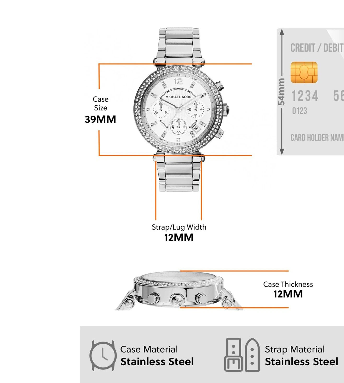 MK5353 | MICHAEL KORS Parker Chronograph Watch for Women