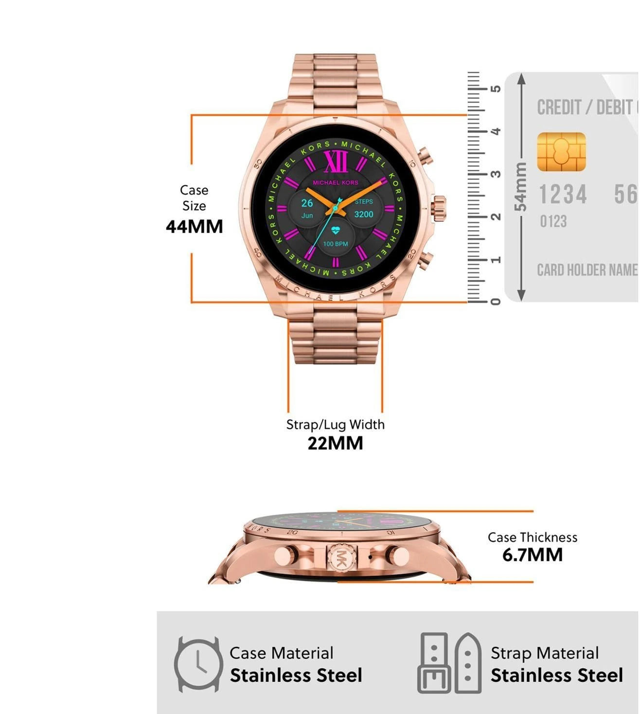 MKT5133 MICHAEL KORS Gen 6 Bradshaw Smart Watch for Women Sai Creations Watches