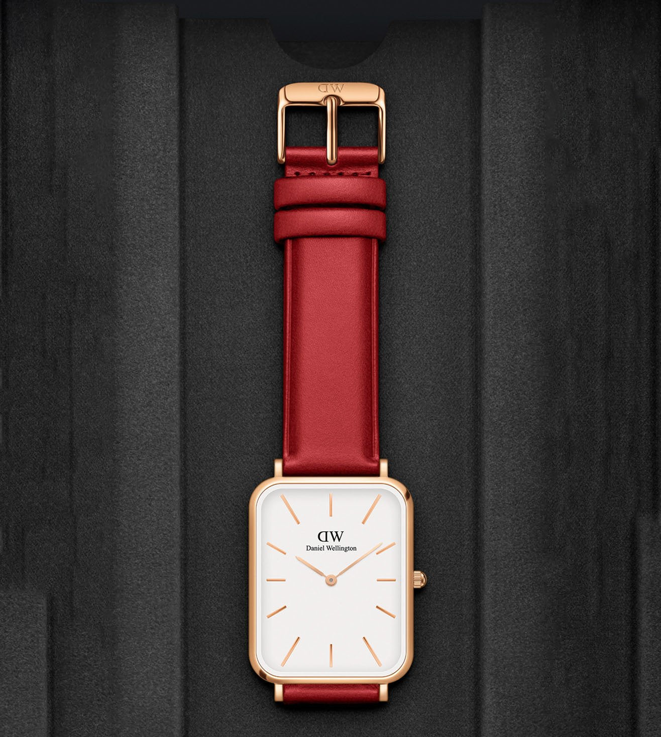 DW00100453 DANIEL WELLINGTON Quadro 29x36.5 Pressed Suffolk RG Analo Sai Creations Watches