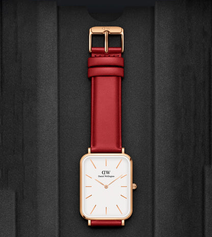 DW00100453 | DANIEL WELLINGTON Quadro 29x36.5 Pressed Suffolk RG Analog Watch for Women