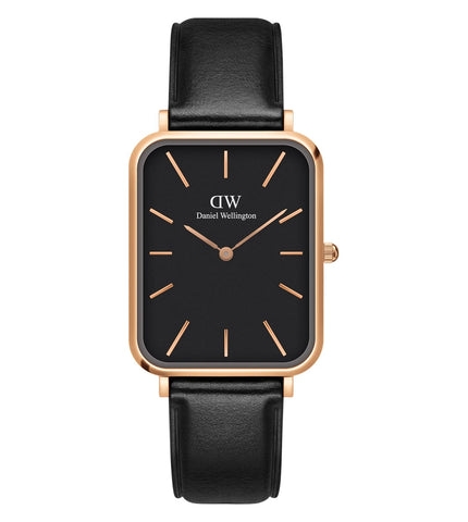 DW00100449 | DANIEL WELLINGTON Quadro 29x36.5 Pressed Sheffield RG Analog Watch for Women - Buy Now at Sai Creations Watches