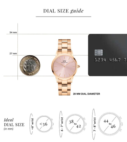 DW00100370 | DANIEL WELLINGTON Iconic Link 28 RG Analog Watch for Women