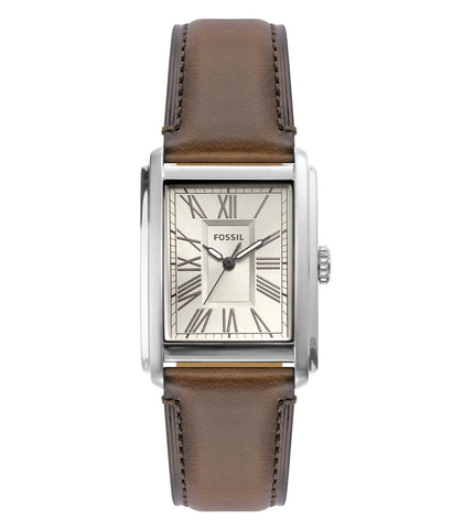 FS6012 FOSSIL | Carraway Three-Hand Brown Leather Watch (Men) - Buy Now at Sai Creations Watches