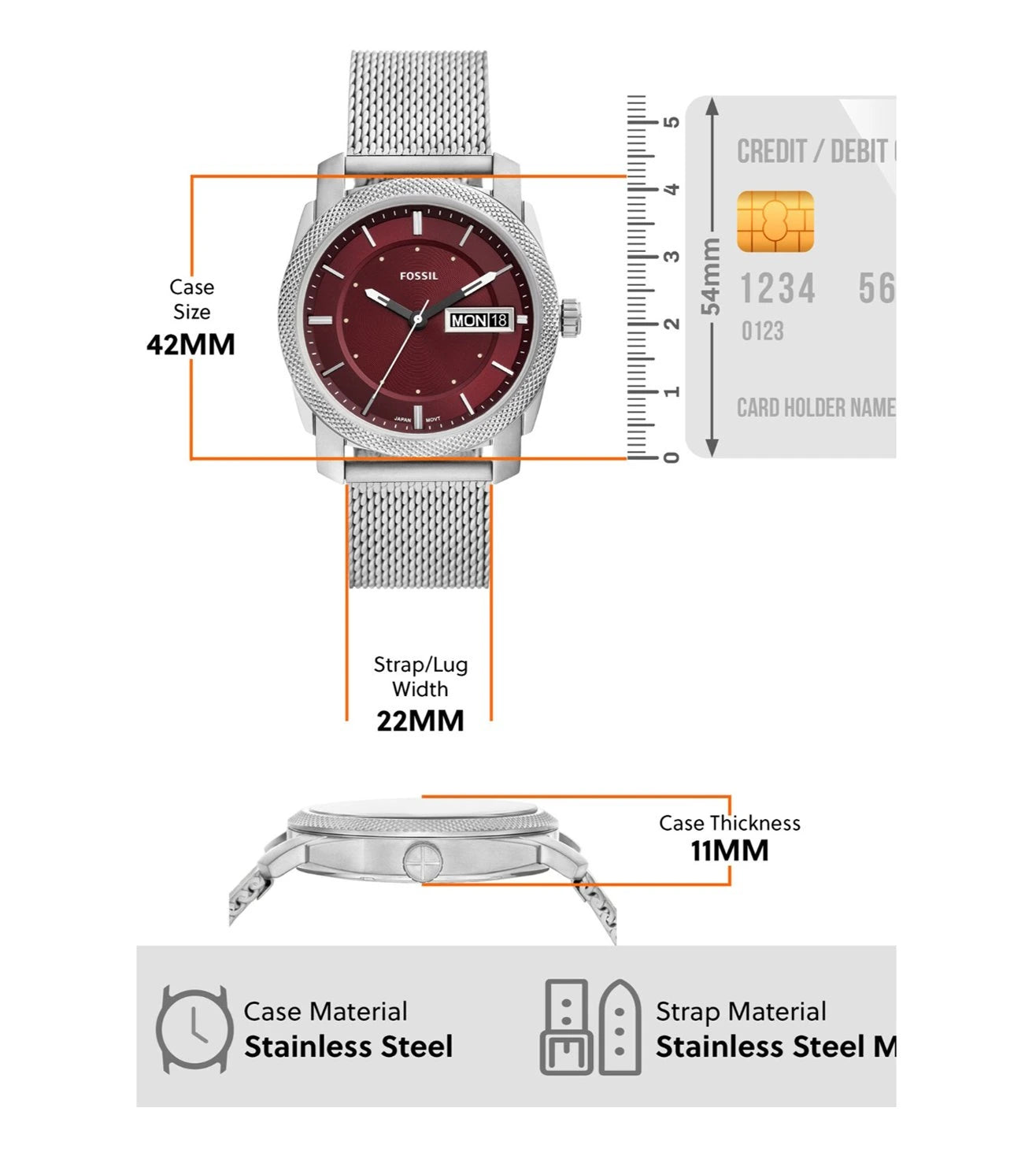 FS6014 | FOSSIL Machine Analog Watch for Men