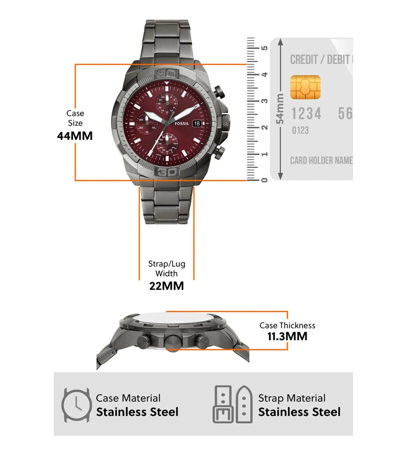 FS6017 | FOSSIL Bronson Analog Watch for Men