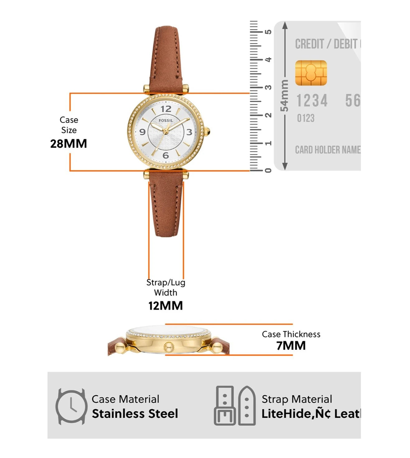 ES5297 | FOSSIL Carlie Analog Watch for Women